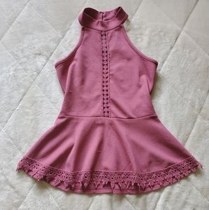 Mauve pink dress top